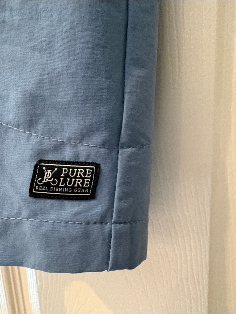 Light Blue Hybrid Cargo Shorts with Zip Pocket - Picture 5 of 5
